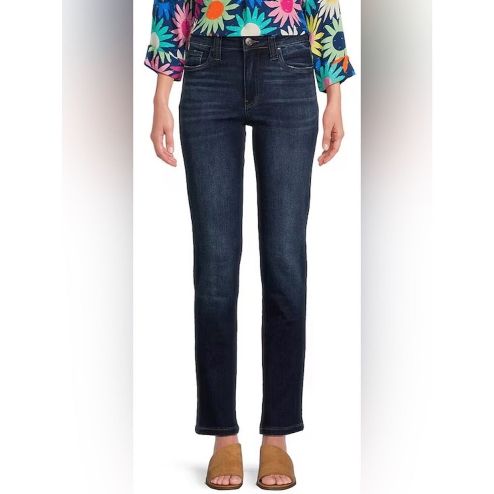 KUT FROM THE KLOTH Women’s Stevie Straight Leg Jeans Dark Blue Wash Size 4